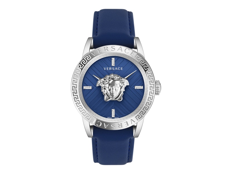 Pre-owned Versace Men's Vcode Strap Vesn00122 Watch In Stainless Steel In Silver