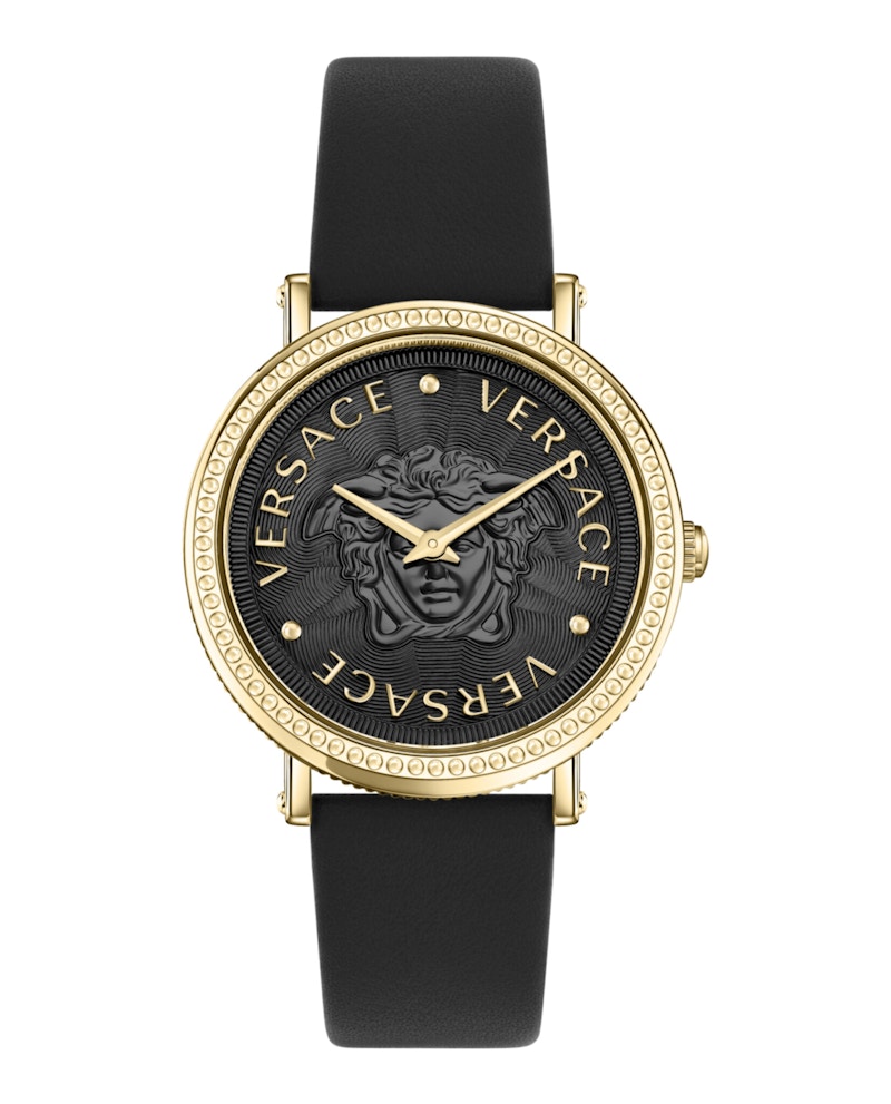 Pre-owned Versace Women's  Vdollar Veqx00422 Watch In Stainless Steel