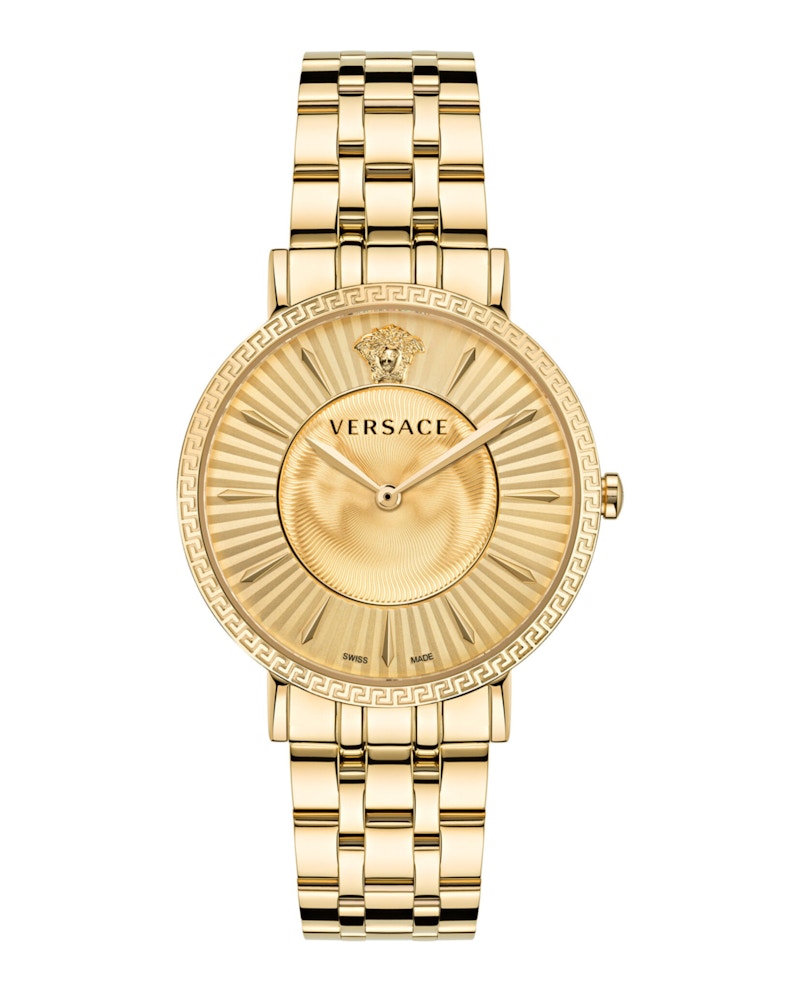 Pre-owned Versace Women's  Veternal Vejl00822 Watch In Stainless Steel