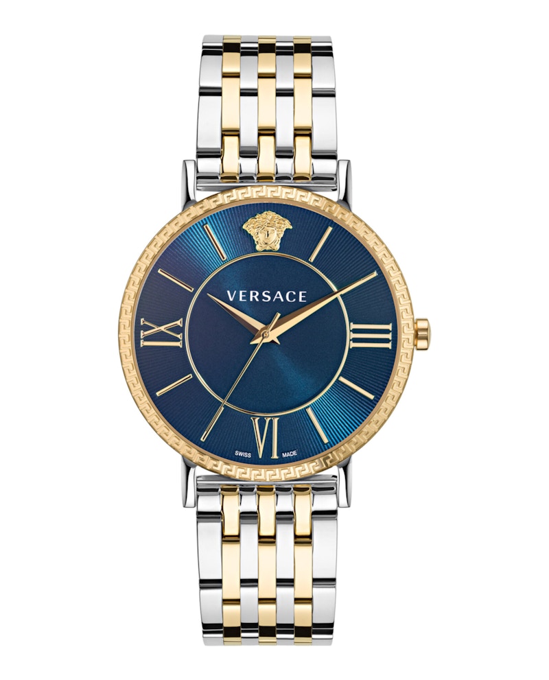 Pre-owned Versace Men's  Veternal Veka00722 Watch In Stainless Steel