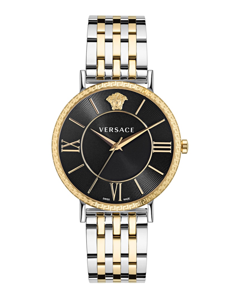 Pre-owned Versace Men's  Veternal Veka00822 Watch In Stainless Steel