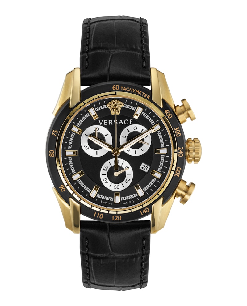Pre-owned Versace Men's Vray Ve2i00921 Watch In Stainless Steel