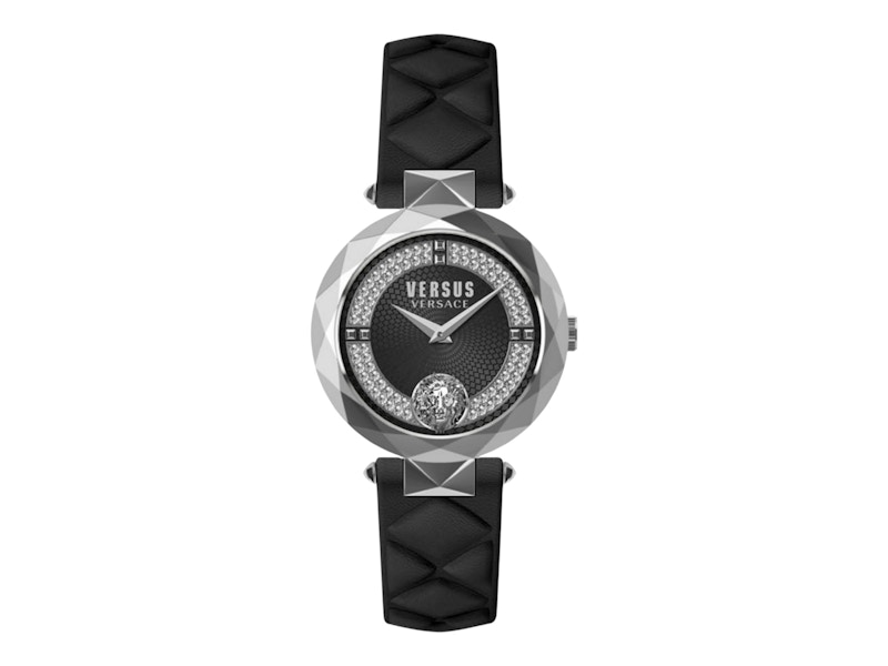 Pre-owned Versus Women's Versace Covent Garden Crystal Vspcd1a21 Watch In Stainless Steel In Silver