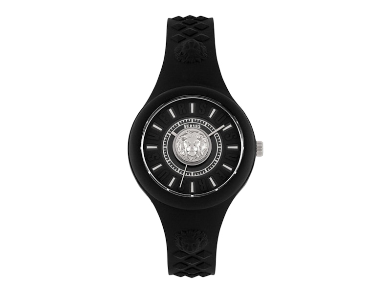Pre-owned Versus Women's  Versace Fire Island Lion Vspoq2d21 Watch In Stainless Steel In Silver