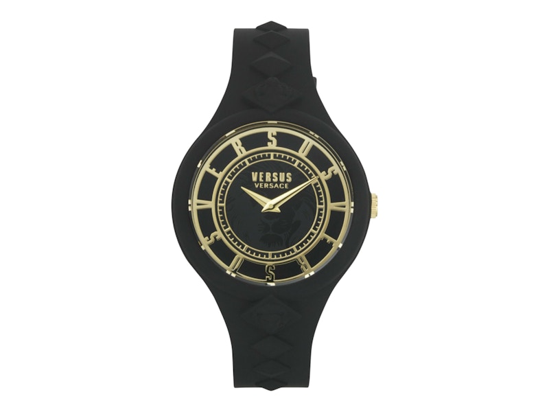 Pre-owned Versus Women's  Versace Fire Island Studs Vsp1r1321 Watch In Stainless Steel In Silver