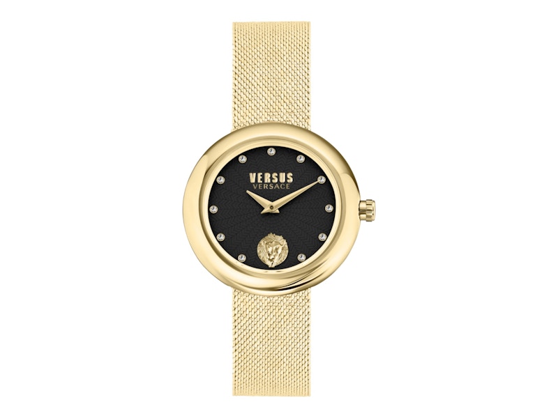 Pre-owned Versus Women's  Versace Lea Vspen4221 Watch In Stainless Steel In Silver