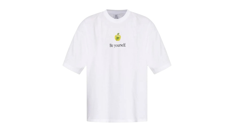 Vetements Be Yourself Oversized T-shirt White Hombre FW25 US