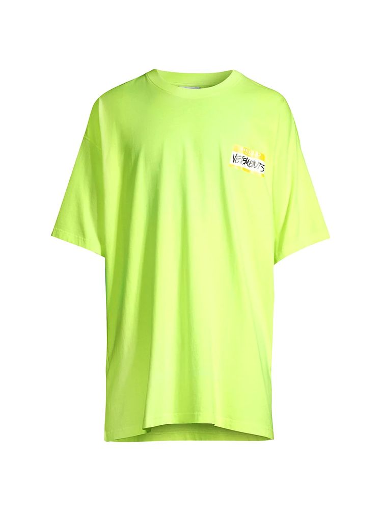 Vetements My Name T-Shirt Yellow Men's - US