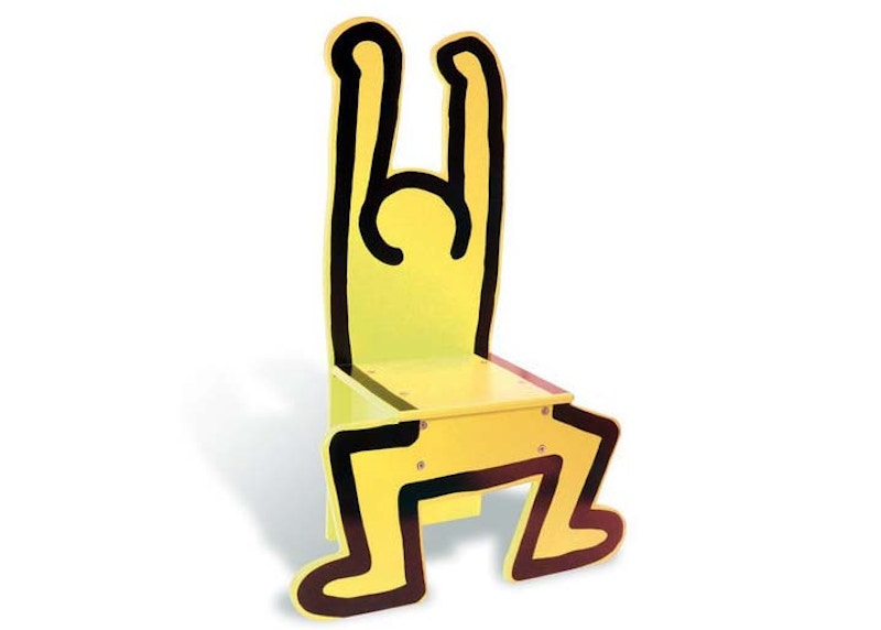 Vilac Standing Man Chair (Yellow) by Keith Haring Figure - US