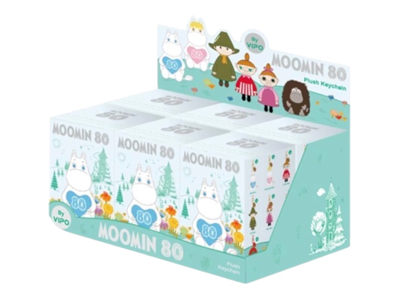 Vipo Moomin 80 Plush Keychain Sealed Case (6 Blind Box) - US
