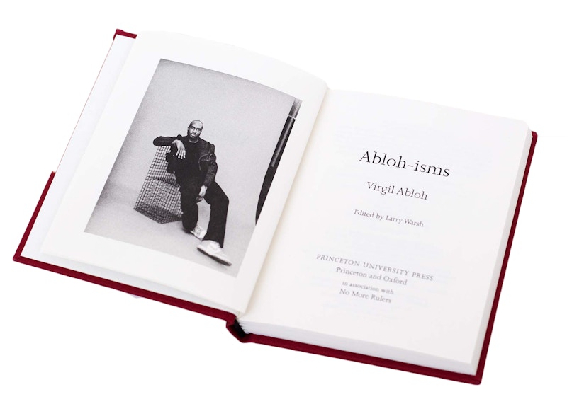 virgil abloh book stockx
