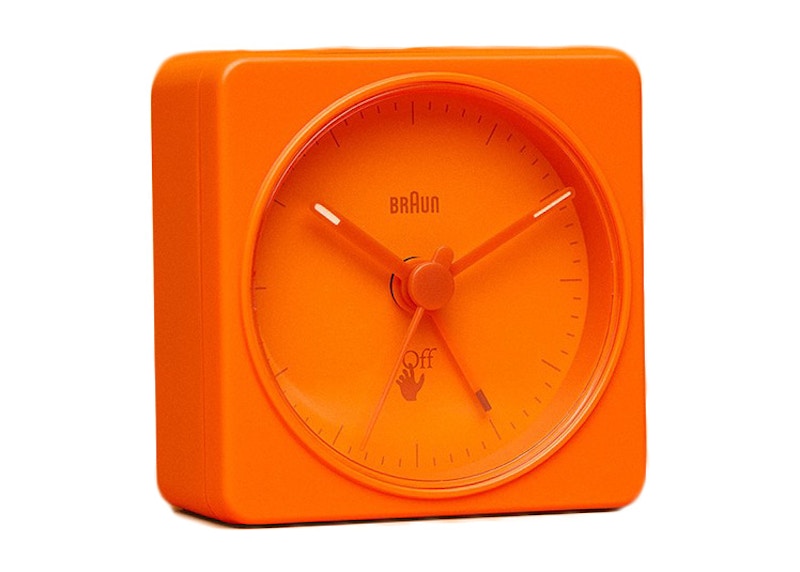 Virgil Abloh Braun Off-White Alarm Clock Orange