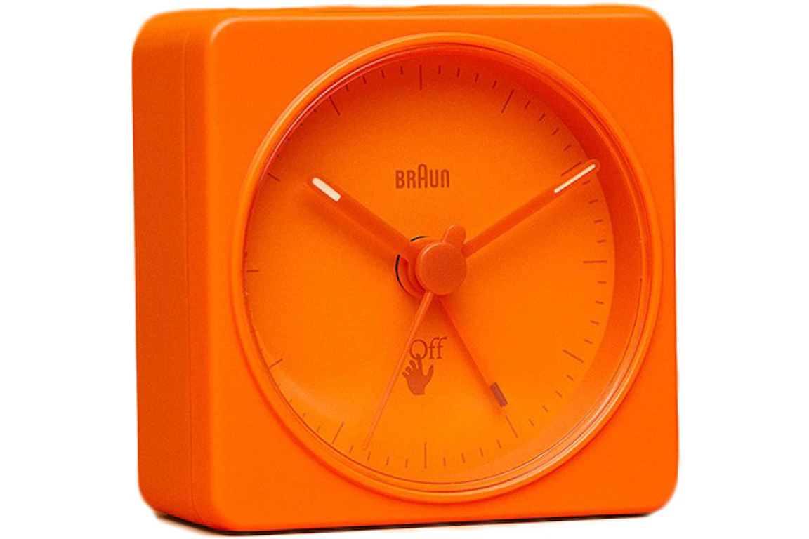 Virgil Abloh Braun Off-White Alarm Clock Orange