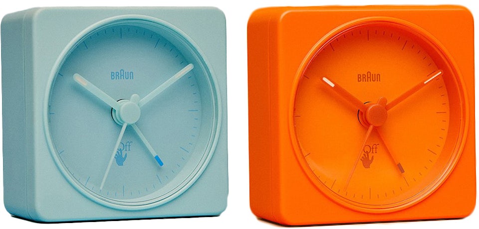 Virgil Abloh Braun Off-White Alarm Clock Set Pale Blue/Orange - IT