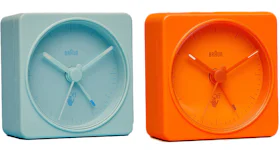 Virgil Abloh Braun Off-White Alarm Clock Set Pale Blue/Orange