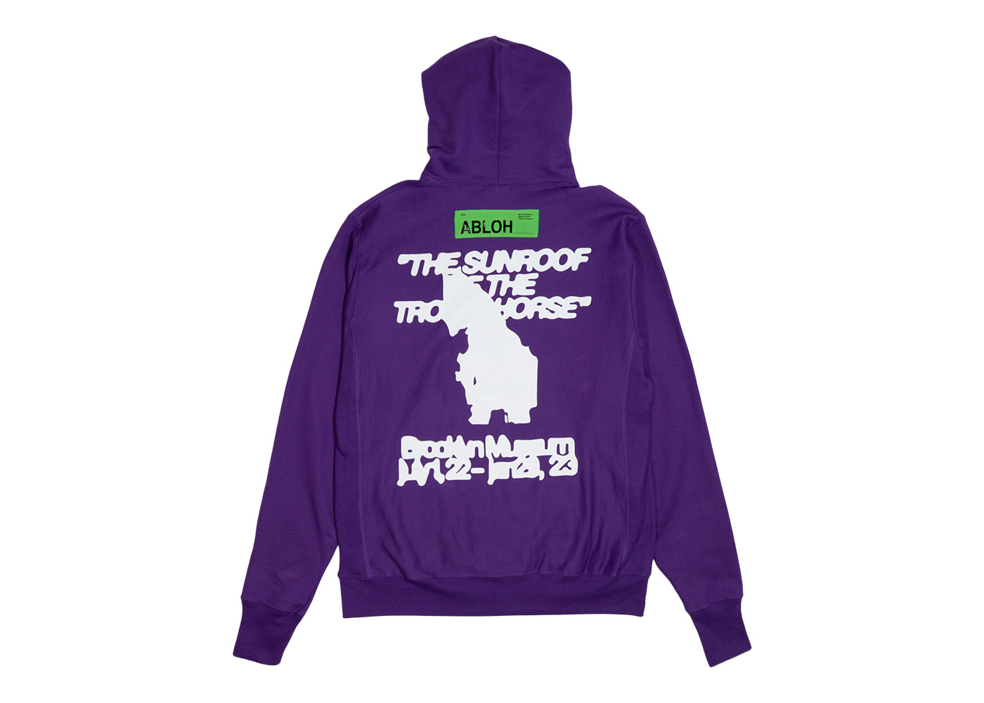 Virgil Abloh Brooklyn Museum FOS Trojan Horse Hoodie Purple