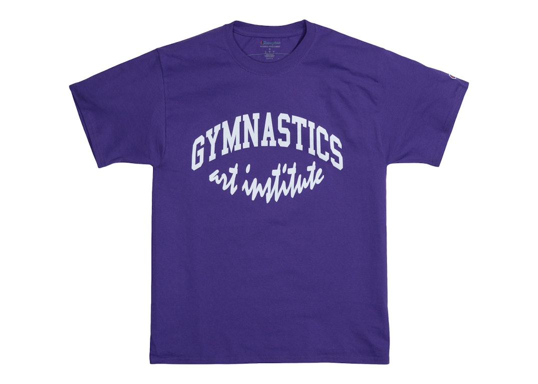 Pre-owned Virgil Abloh Brooklyn Museum Gymnastics Art Institute T-shirt Purple