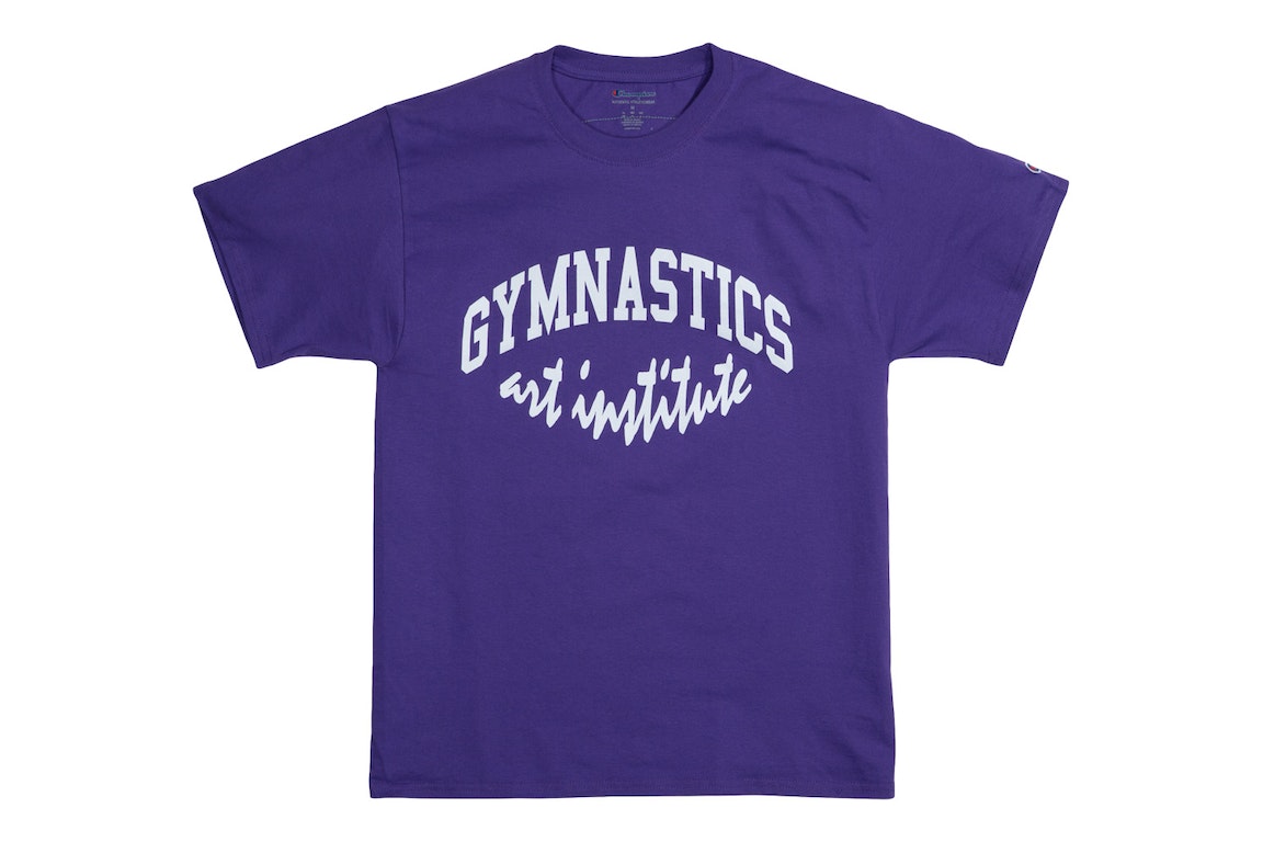 Pre-owned Virgil Abloh Brooklyn Museum Gymnastics Art Institute T-shirt Purple