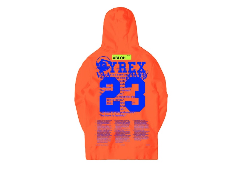 Virgil Abloh Canary Yellow x Carravaggio x Pyrex Hoodie Orange