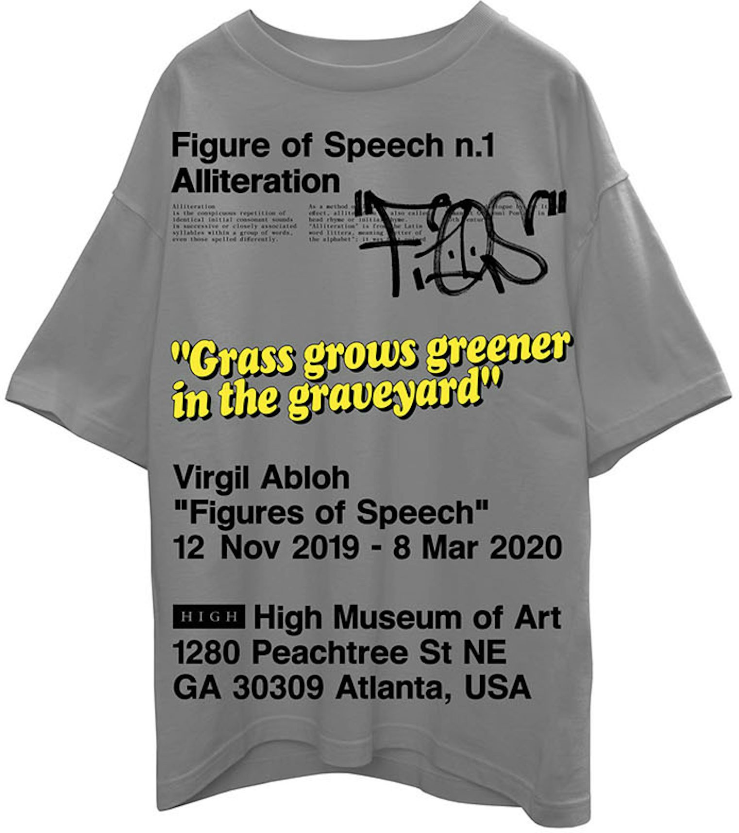 Virgil Abloh x MCA Figures of Speech Pyrex Tee White Men's - SS19 - US