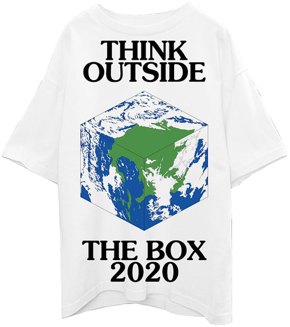 Virgil Abloh Canary Yellow x Think Outside the Box T-Shirt White Men's -  FW19 - US