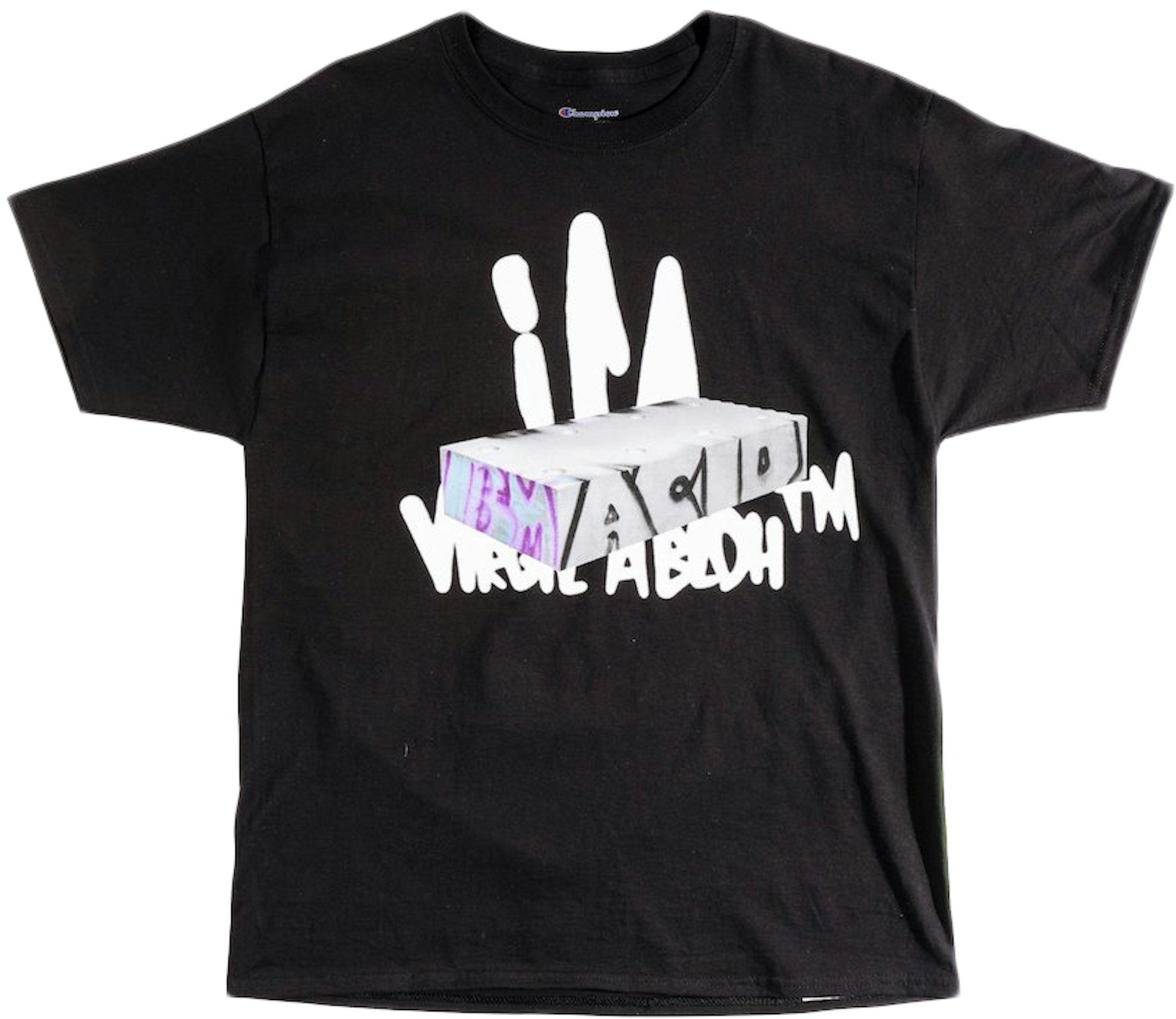 Virgil Abloh ICA Graffiti T-shirt Black - FW21 Men's - GB