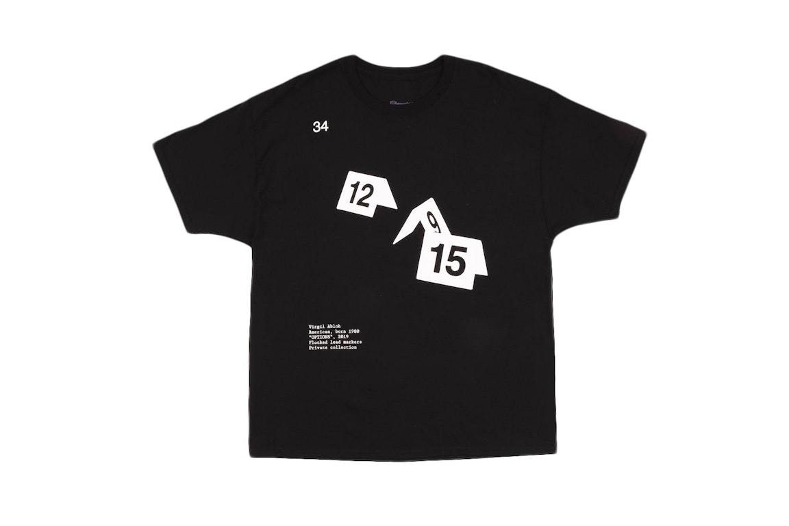 Pre-owned Virgil Abloh Ica Options T-shirt Black