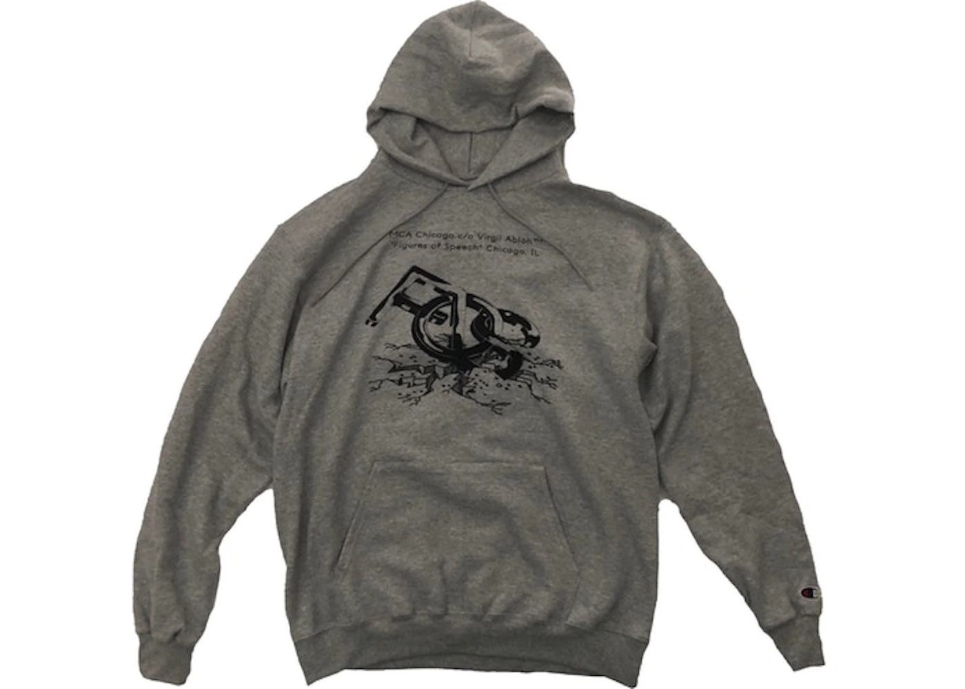 Virgil Abloh MCA Figures Of Speech Flags Blue Text Hoodie