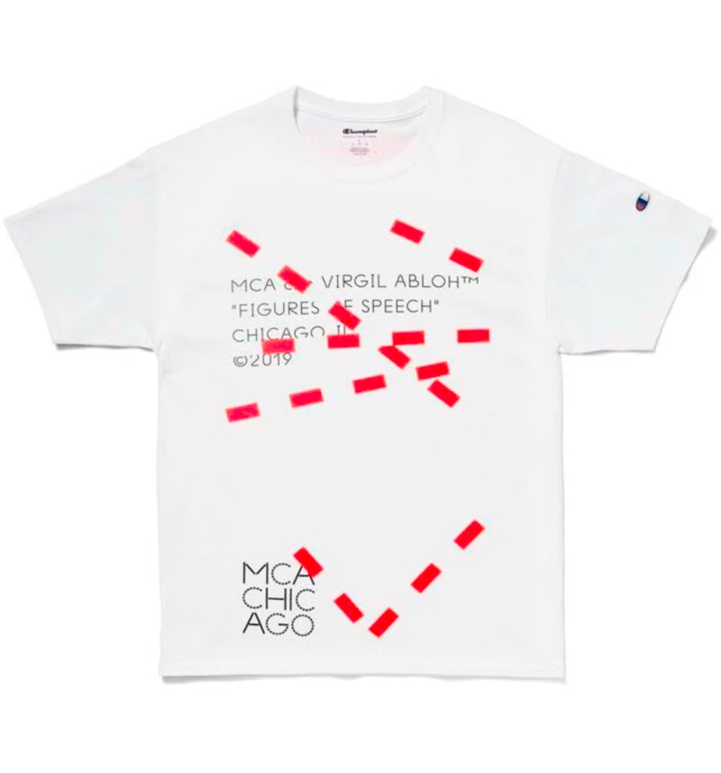 Virgil Abloh MCA Figures of Speech Lines Tee White Men s SS19 GB