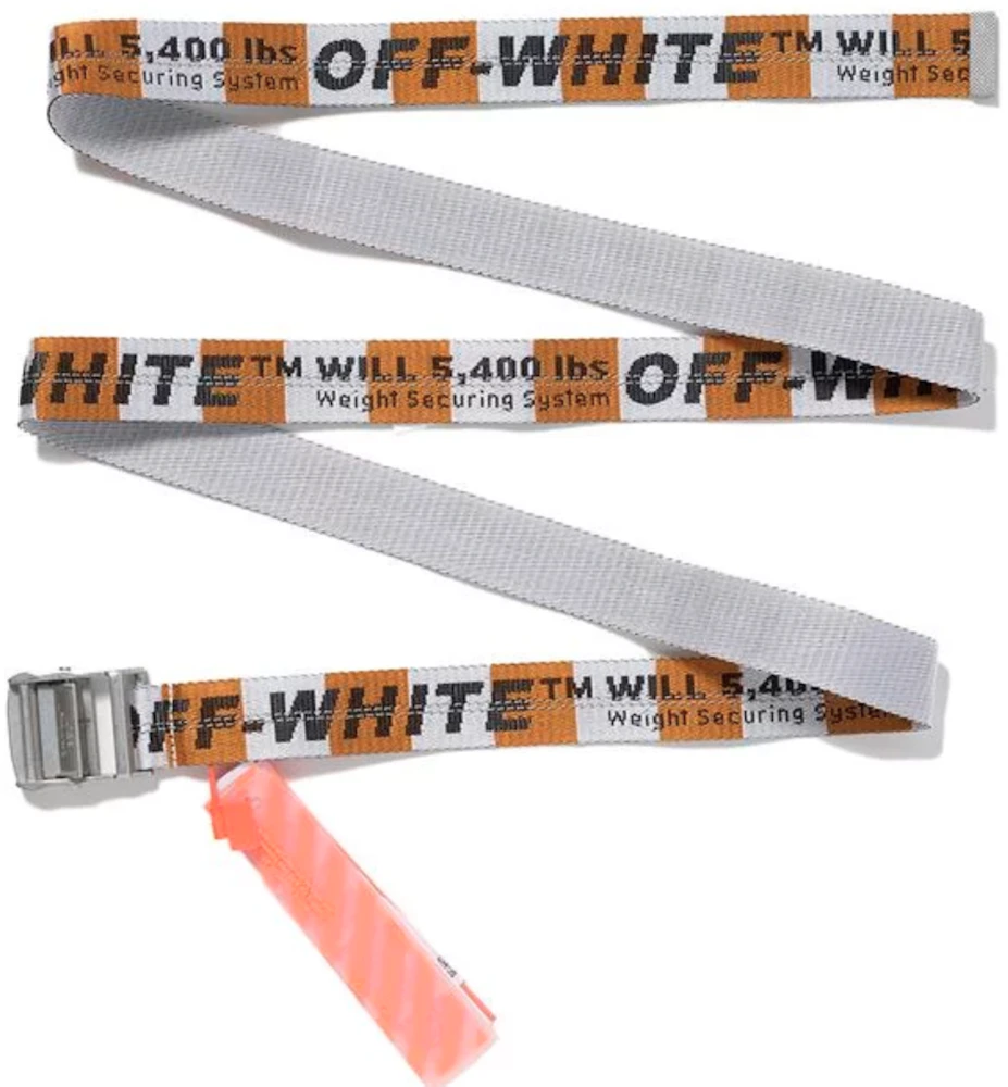 Off-white Industrial Belt 5,400 Lbs Weight Securing System Metallic Thread  Ss13