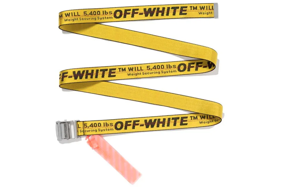 Virgil Abloh MCA Figures of Speech OFF WHITE Belt Yellow SS19 US