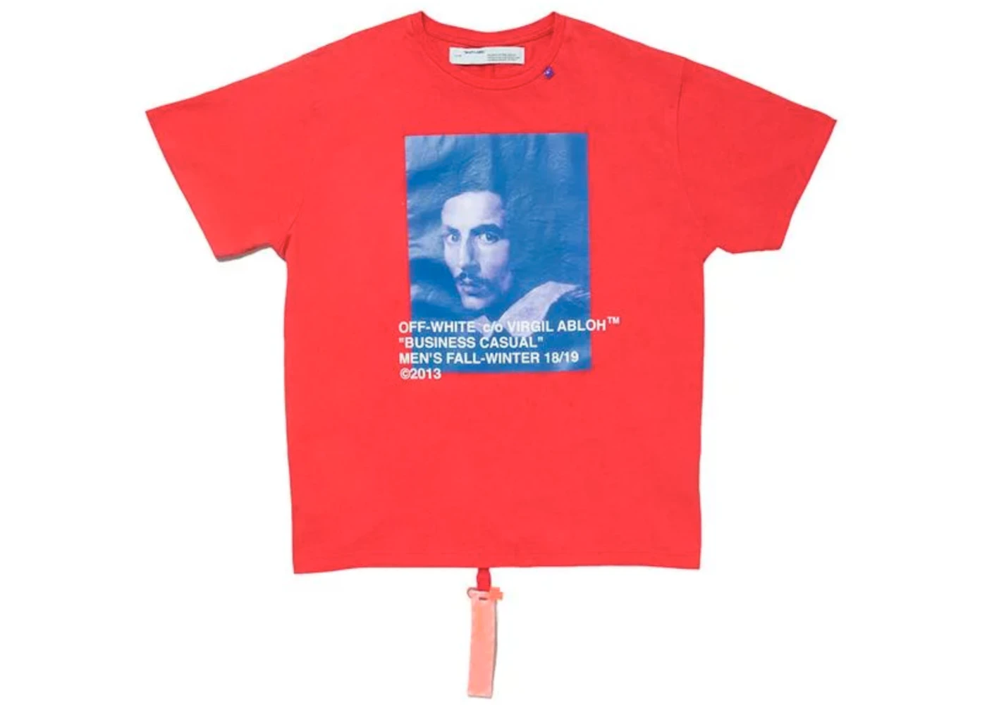 Virgil Abloh MCA Figures of Speech OFF WHITE Bernini Tee Red Blue