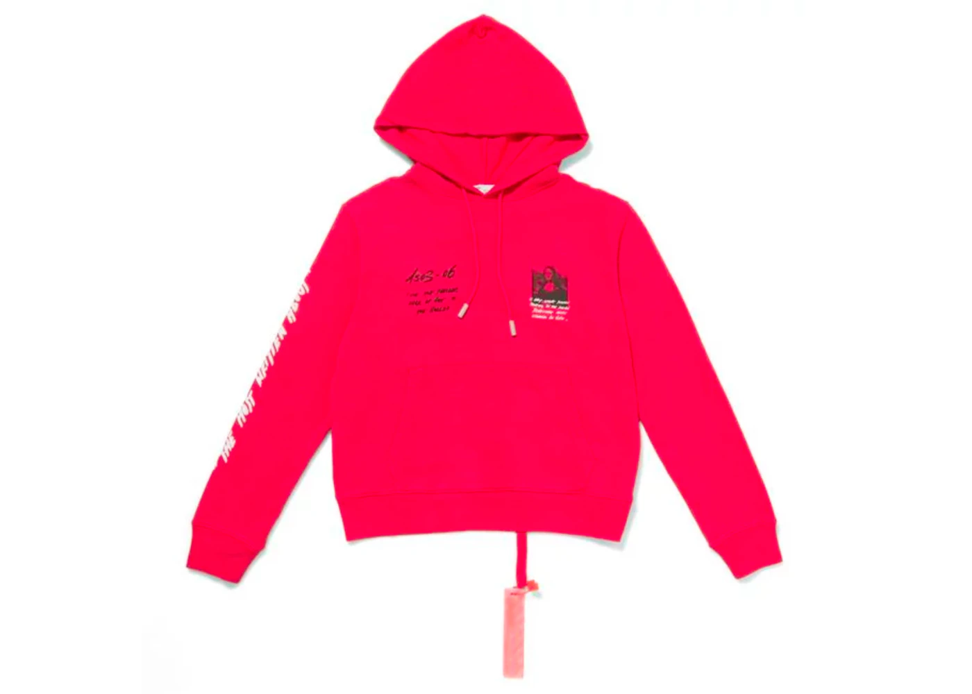 Virgil Abloh MCA Figures of Speech OFF WHITE Mona Lisa Hoodie Red