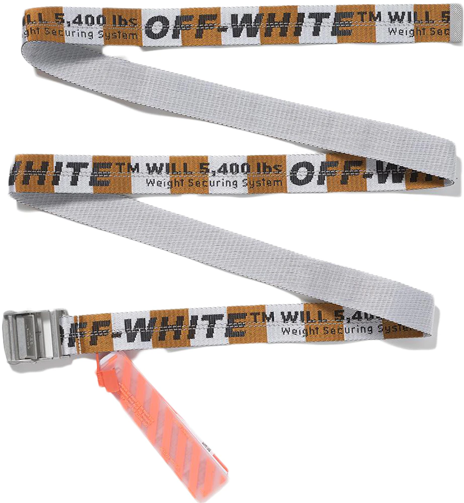 Virgil Abloh Off-White FOS Belt Orange/White