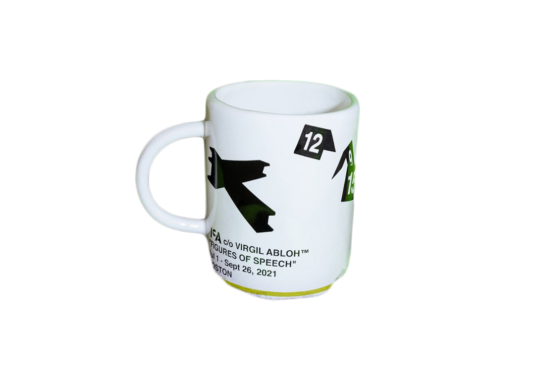 Virgil Abloh Off-White ICA Ceramic Coffee Mug White - FW21 - JP