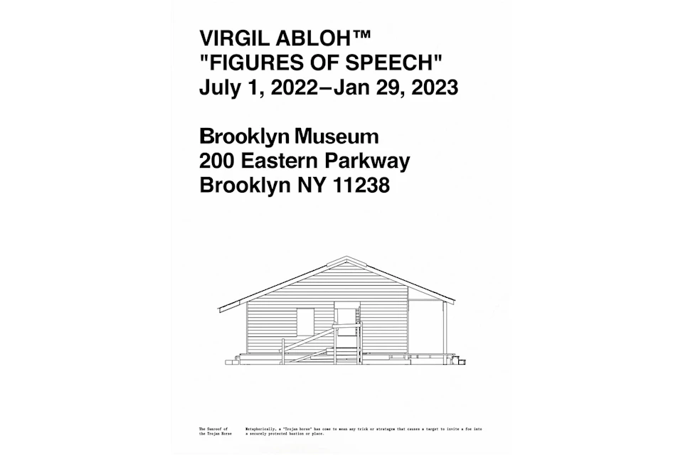 Virgil Abloh x Brooklyn Muesum "Figures of Speech" Poster #4