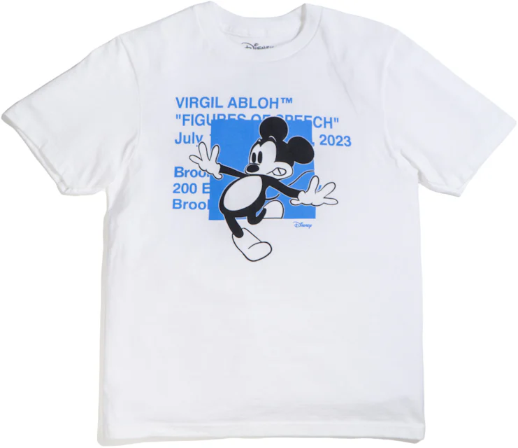 Virgil Abloh x Disney x Brooklyn Museum Mickey Mouse Youth Tee White ...
