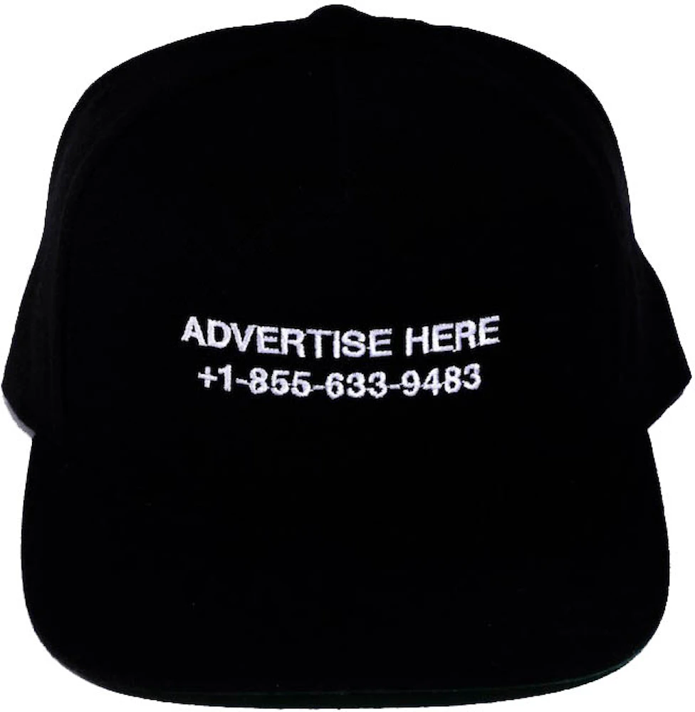 Virgil Abloh x ICA Figures of Speech Advertise Here Hat Black