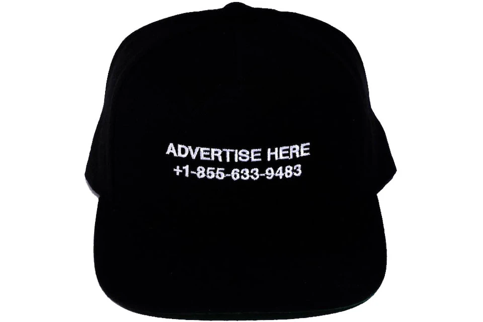 Virgil Abloh x ICA Figures of Speech Advertise Here Hat Black