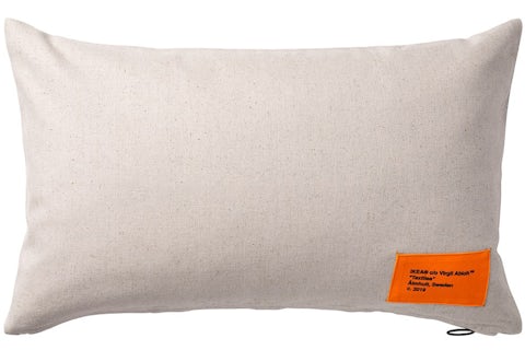 Virgil Abloh x IKEA MARKERAD Cushion Cover Beige US - Main Image