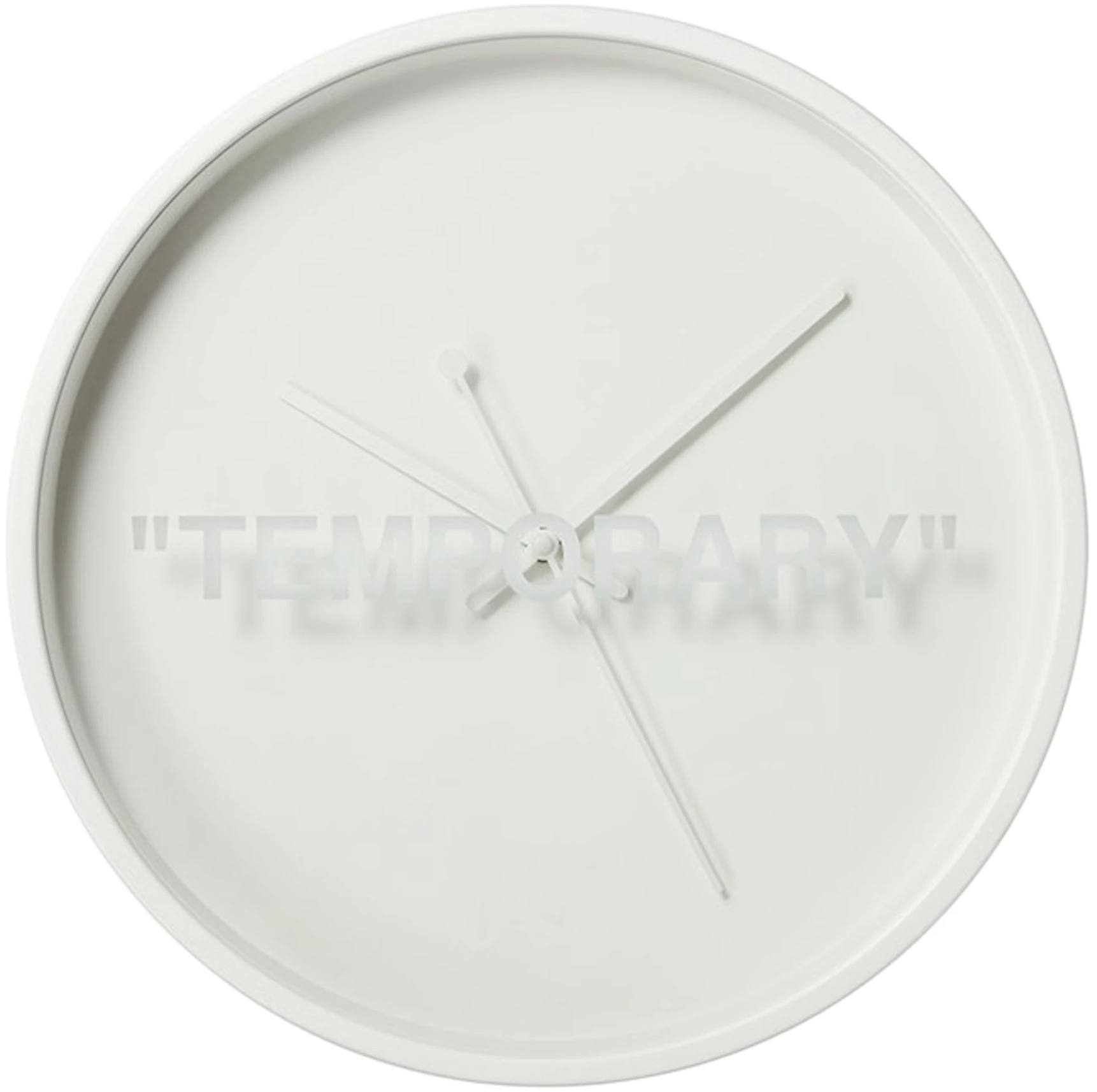 Bengelen herinneringen Trillen Virgil Abloh x IKEA MARKERAD "TEMPORARY" Wall Clock White - US