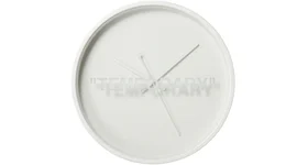 Virgil Abloh x IKEA MARKERAD "TEMPORARY" Wall Clock White