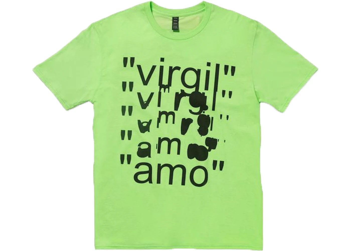Virgil Abloh x MCA Figures of Speech Amo Tee Lime