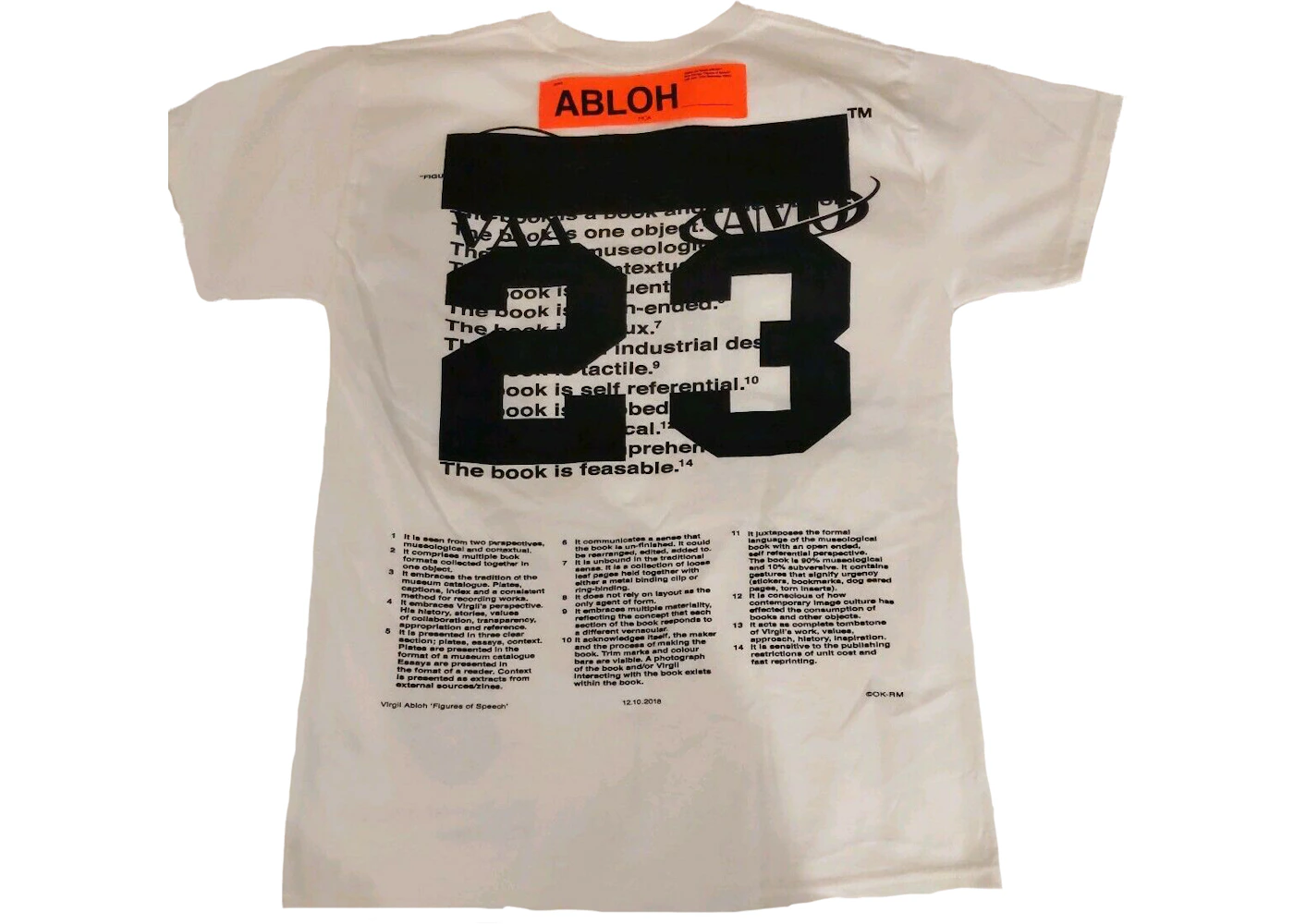 Virgil abloh x mca figures of speech pyrex caravaggio tee white best sale