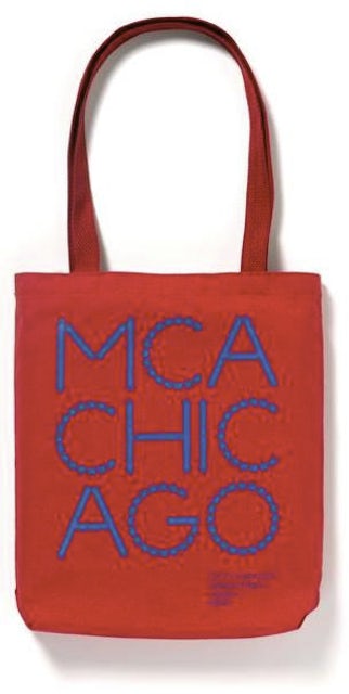 Off White MCA Chicago Tote Bag Virgil Abloh Red Designer Tote