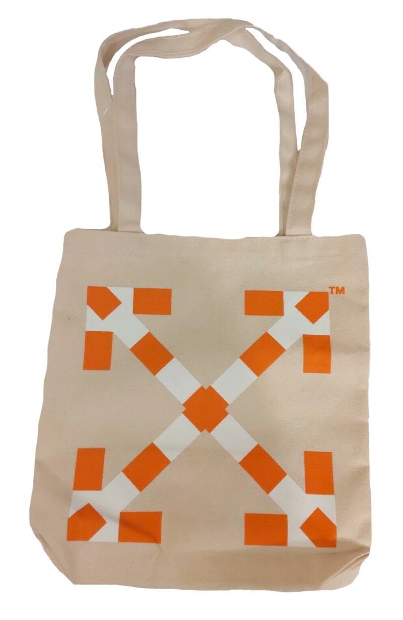 virgil abloh mca tote bag