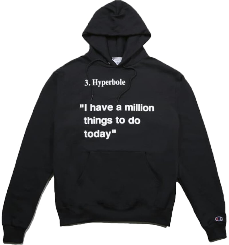 Virgil Abloh x MCA Hyperbole Hoodie Black Men's - FW19 - US Virgil Abloh x MCA Hyperbole Hoodie Black Men's - FW19 - US