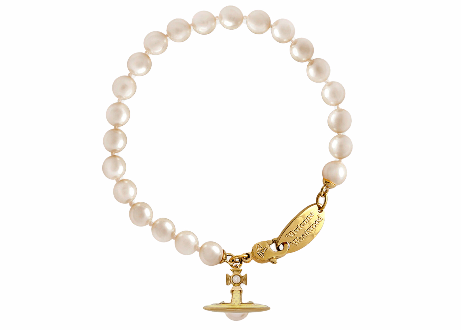 Vivienne Westwood Bracelet Simonetta Pearl Gold in 100% Brass - US