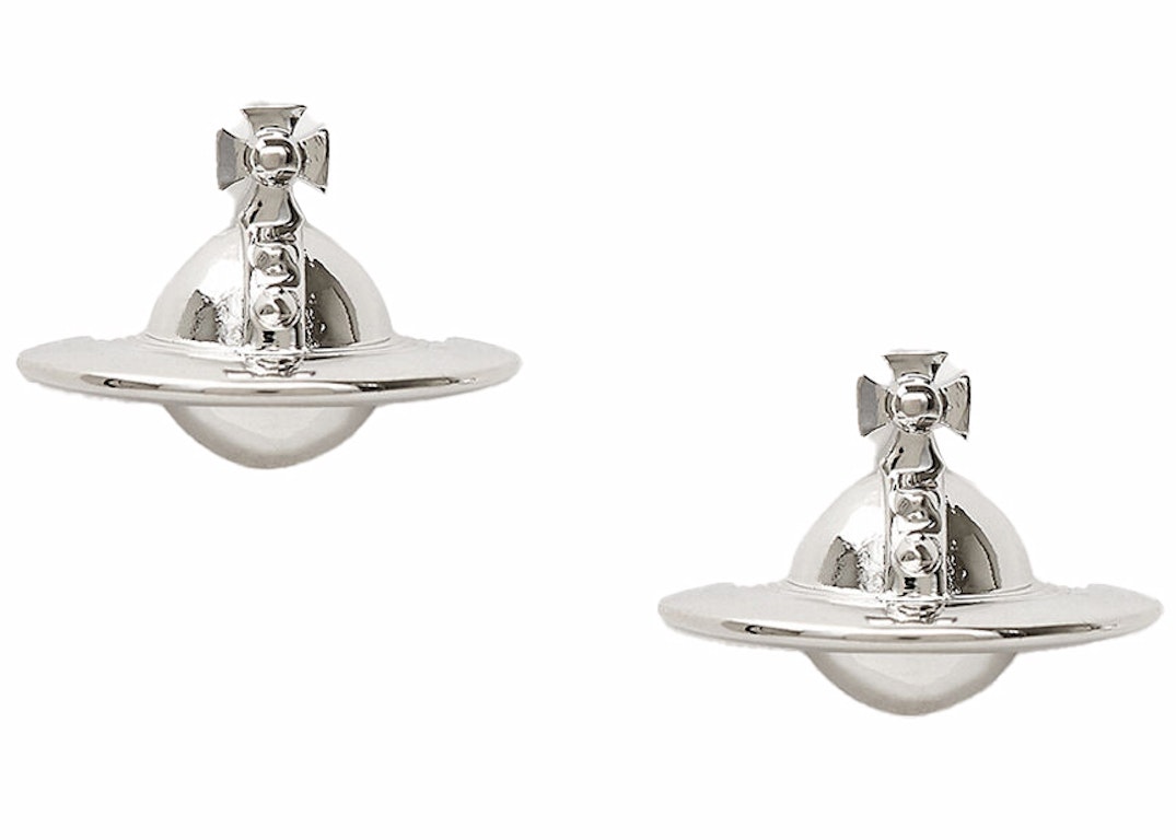 Pre-owned Vivienne Westwood Earrings Solid Orb Silver-tone