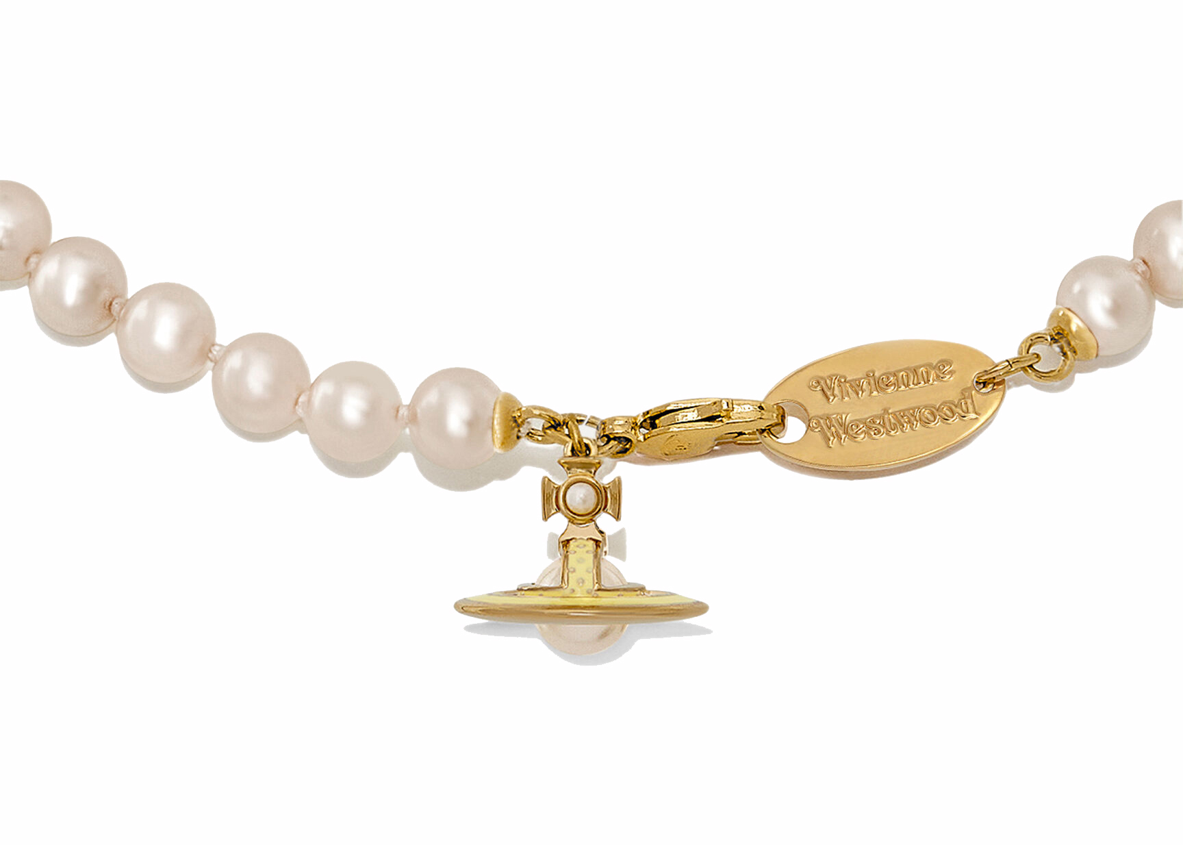 Selfridges Vivienne Westwood JEWELLERY Olympia gold-plated brass and pearl  necklace 165.00